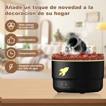 Humidificador LED con Efecto Cañón