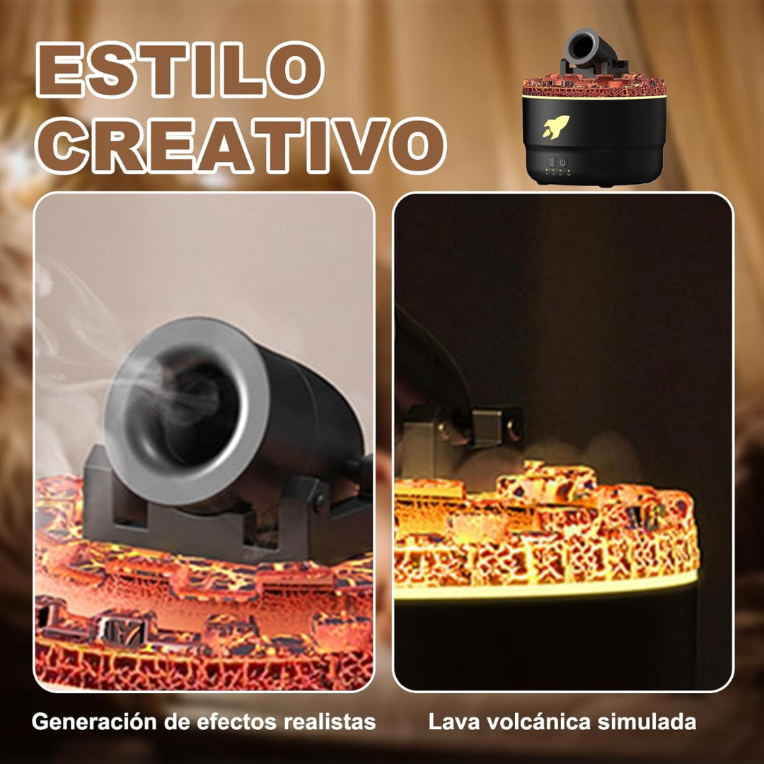 Humidificador LED con Efecto Cañón