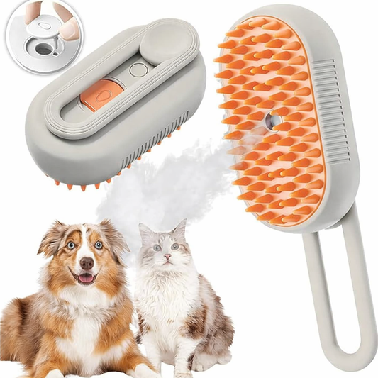 Cepillo vaporizador para mascotas